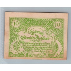 AUSTRIA 1920 BILLETE DE 10 HELLER SIN CIRCULAR